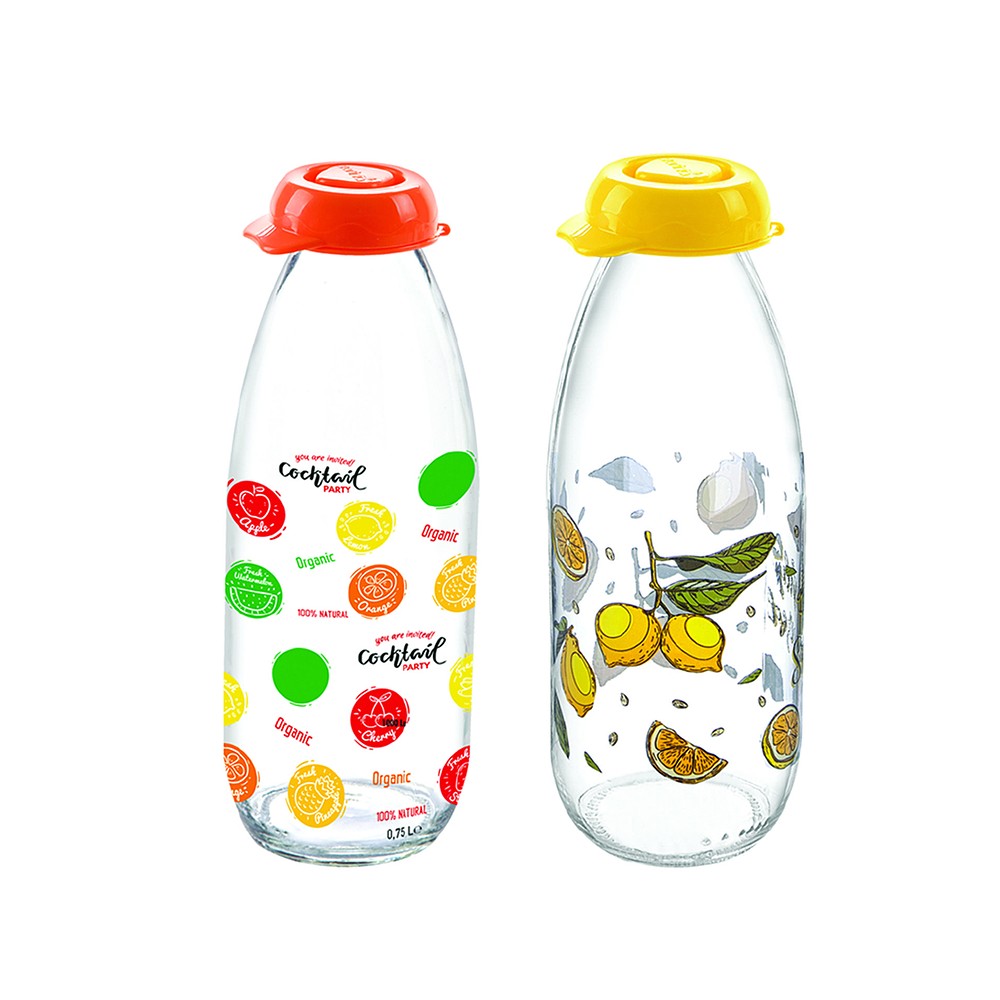 Decorated Fruit Juice Bottle