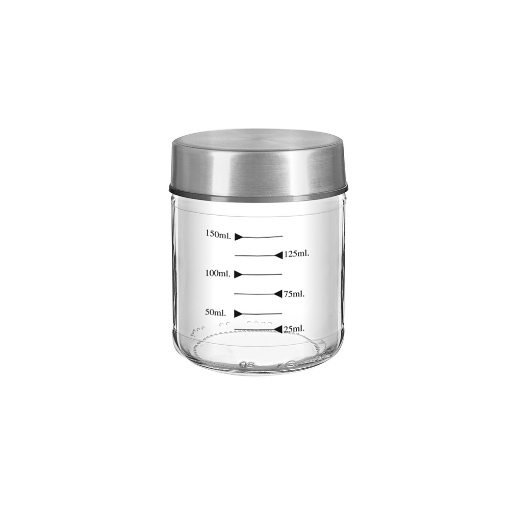 Metal Lid Size Marked Spice Jar