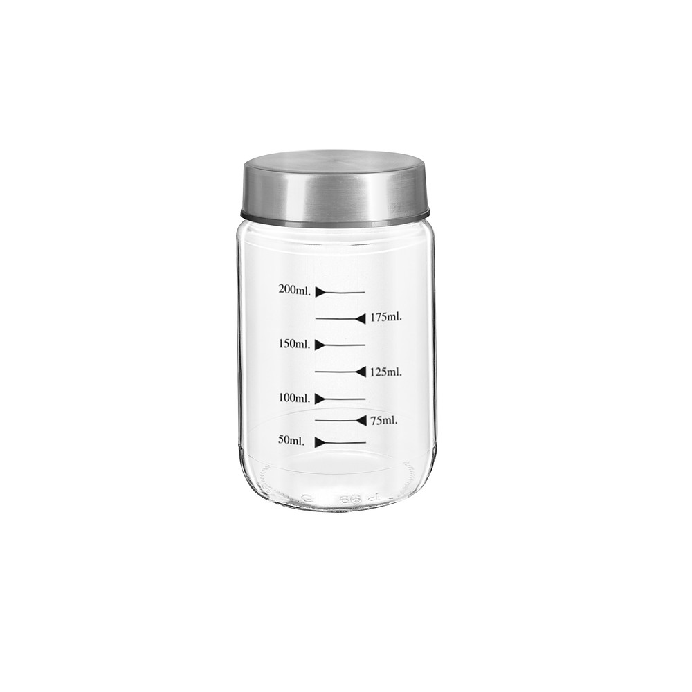 Metal Lid Size Marked Spice Jar