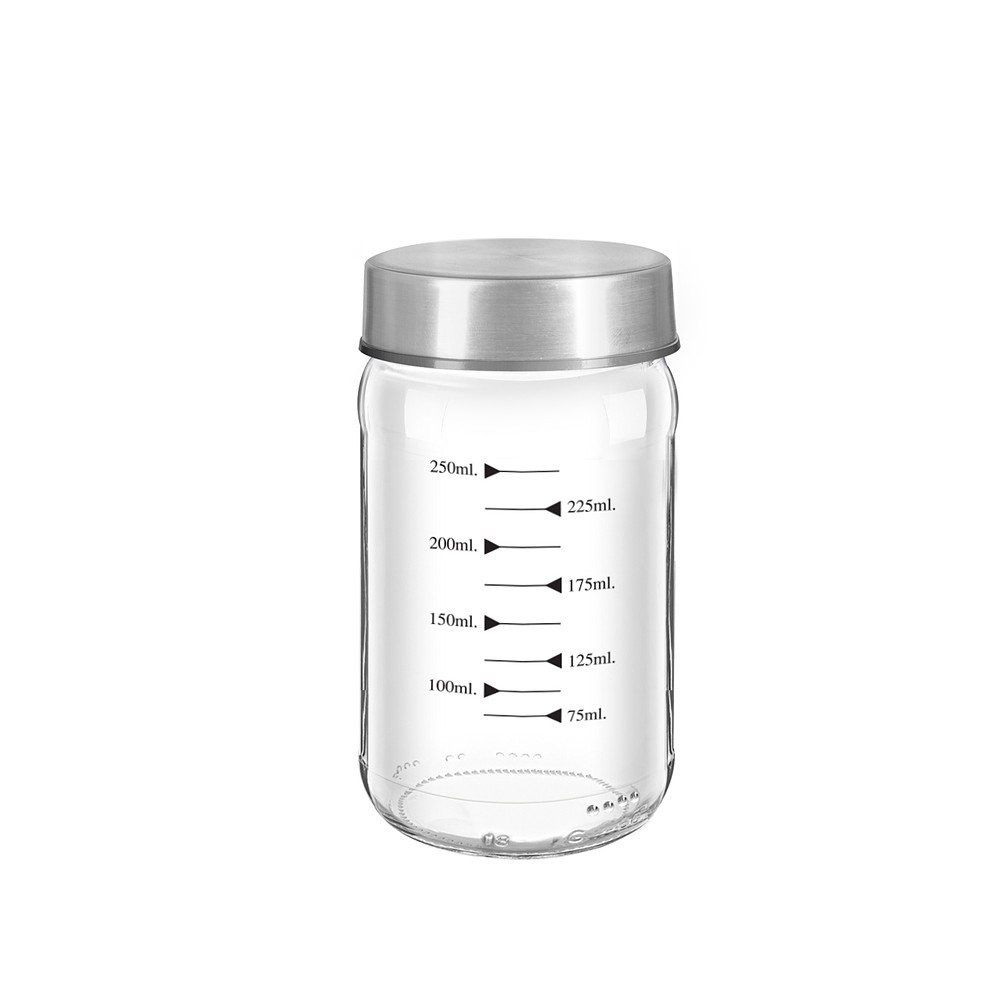 Metal Lid Size Marked Spice Jar